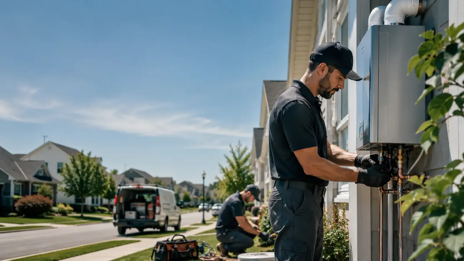 Tankless Water Heater Installation in Wall, TX